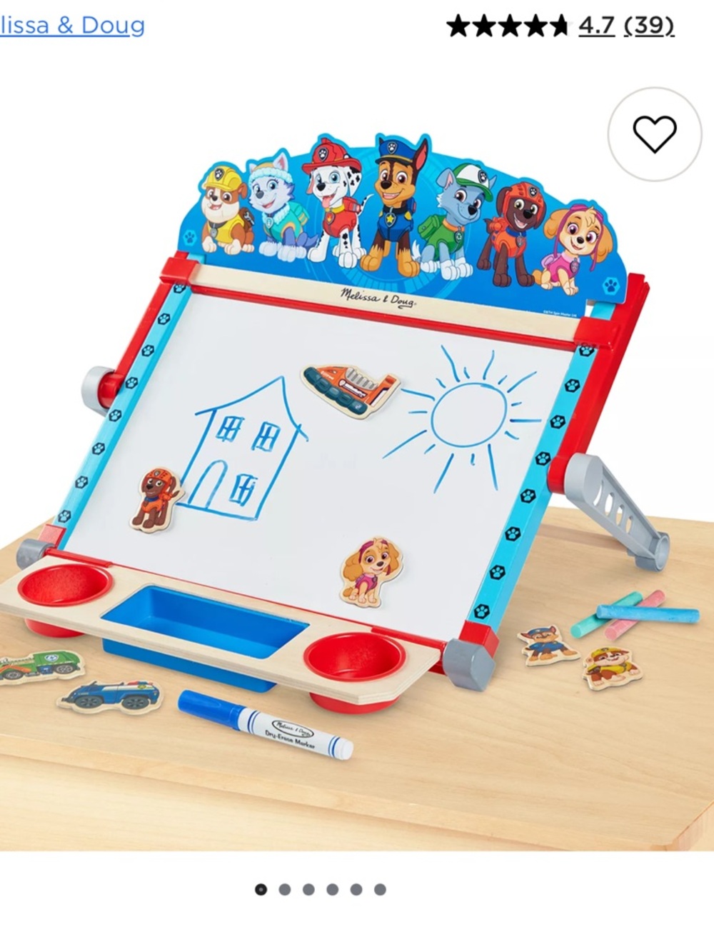 Melissa & Doug PAW Patrol Tabletop Art Center